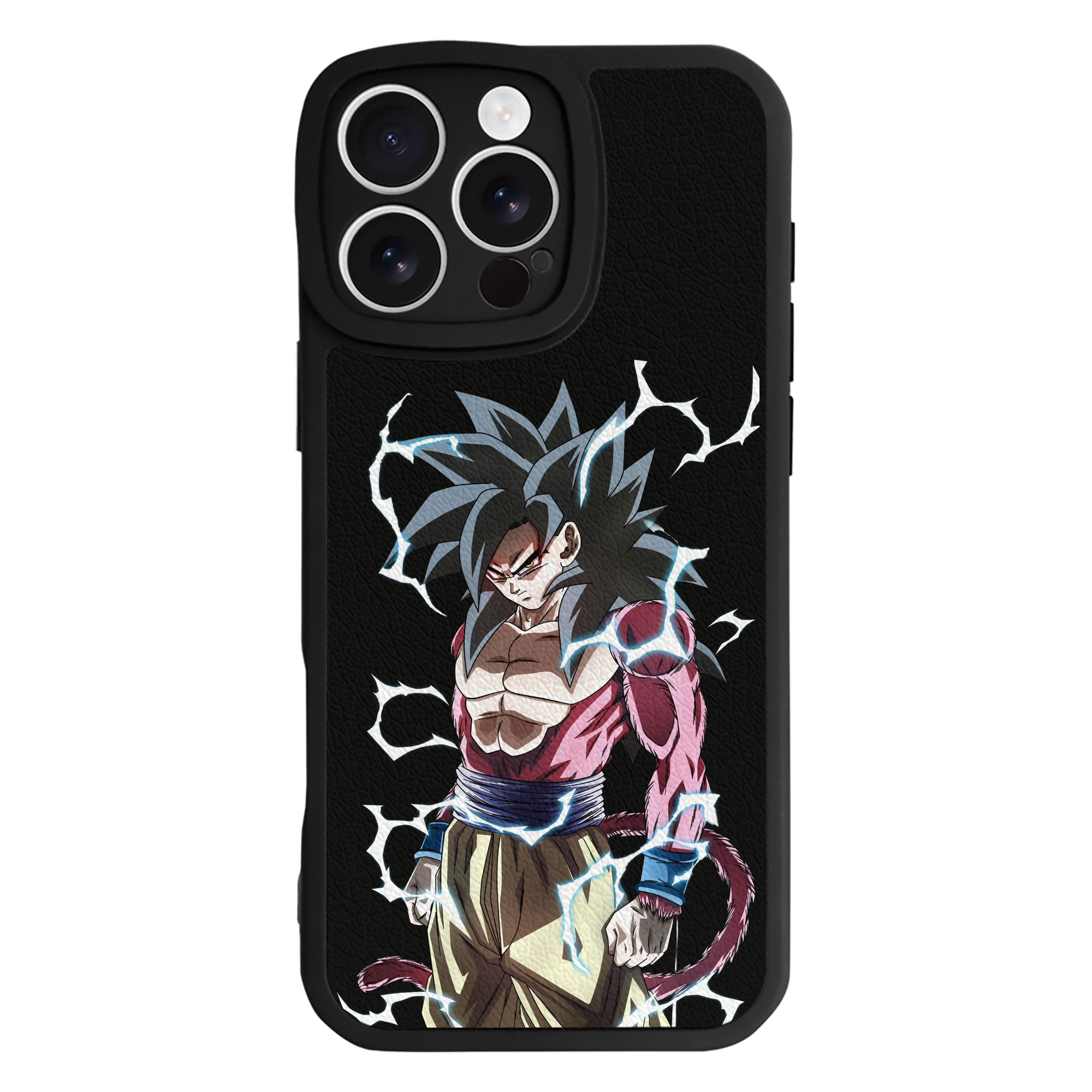 （画像用） ドラゴンボール 孫悟空（そん ごくう）Son Goku カカロット DRAGON BALL Kakarotto 【iPhone 16シリーズ対応】シリコンスマホケース（レザー調） 材質：シリコン